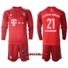 Virallinen Fanipaita + Shortsit Pitkähihainen FC Bayern München Lucas Hernandez 21 Kotipelipaita 2021-22 - Lasten